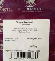 Rindermix gewolft 1kg Portionsware