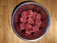 Lamm Menü gewolft 1kg Portionsware