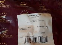 Lamm Menü gewolft 1kg Portionsware