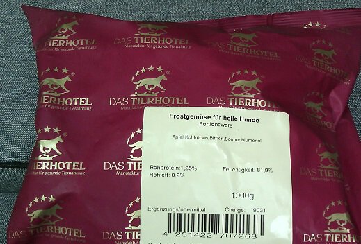 Frostgemüse für Helle Hunde 1kg Portionsware