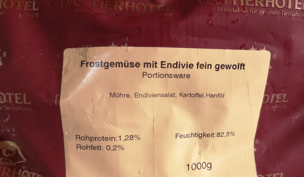 Frostgemüse mit Endivie und Öl fein gewolft 1kg Portionsware