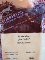 Rinderleber geschnitten 500g