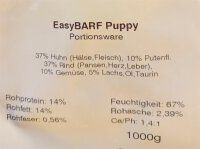 EasyBARF Puppy 1kg Portionsware Rind&amp;Huhn